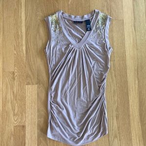 New York & Company EUC V Neck Sleeveless Top